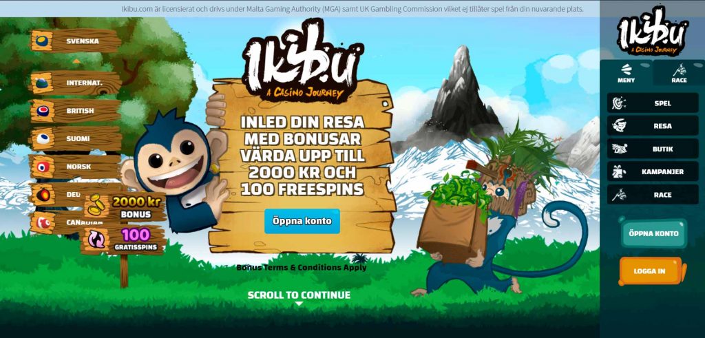 Ikibu Casino Hemskärm