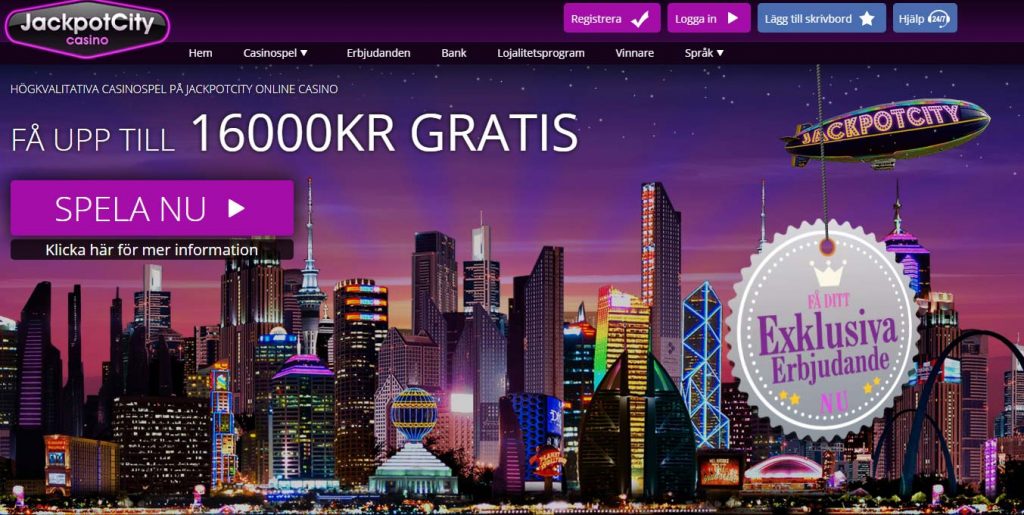 Jackpot City Casino Hemskärmbild