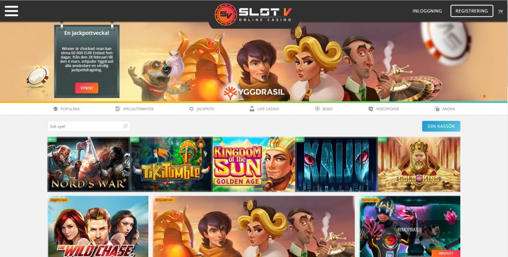 SlotV casino bonus