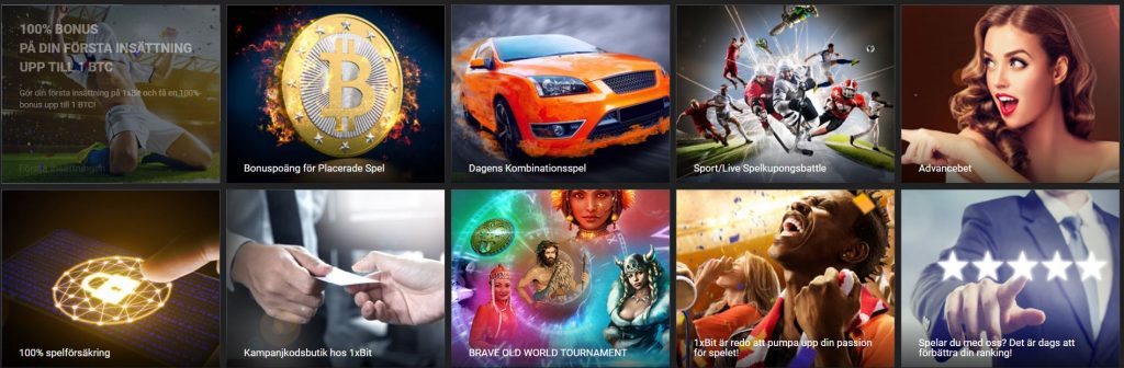 1x Bit casino bonus och kampanjer