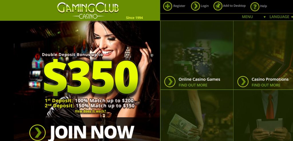 gaming club casino bonus
