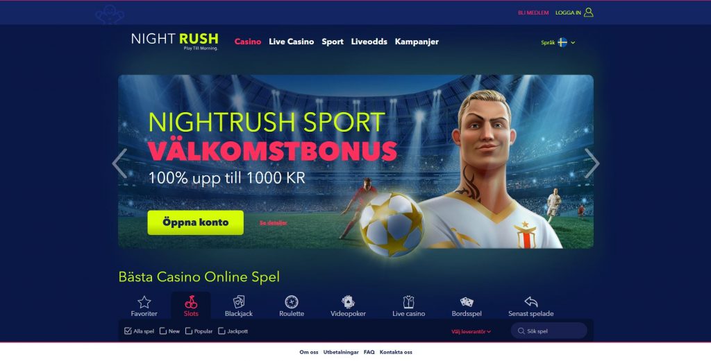 NightRush Casino Recension