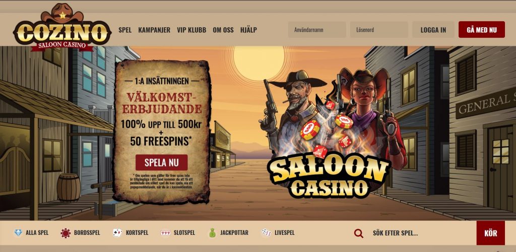 Cozino Casino Hemsida