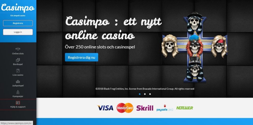Casimpo Casino hemsida