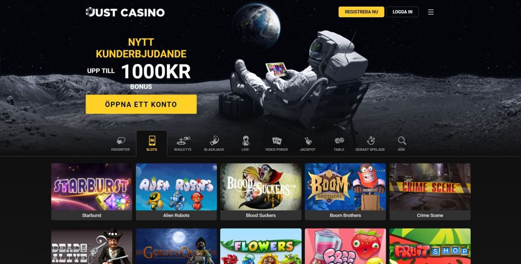 Just Casino Hemsida