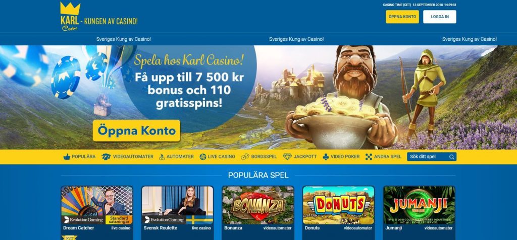 KarlCasino Hemsida