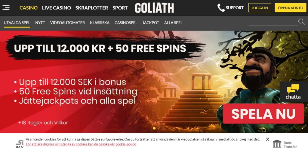 Goliath Casino Hemskärmbild