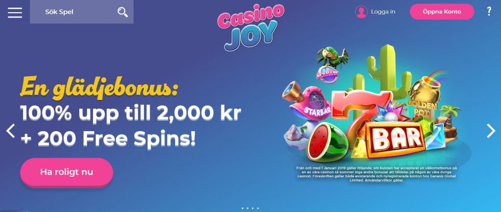 Casino Joy Utseende
