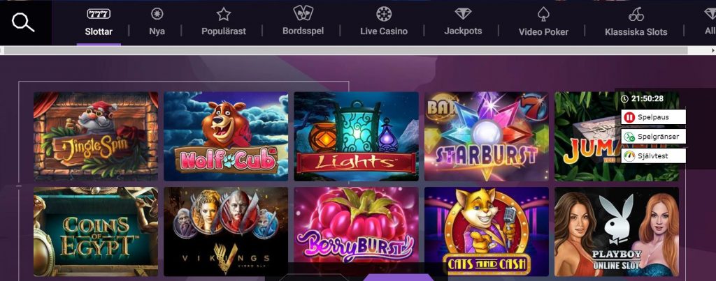 Untold Casino spelutbudet