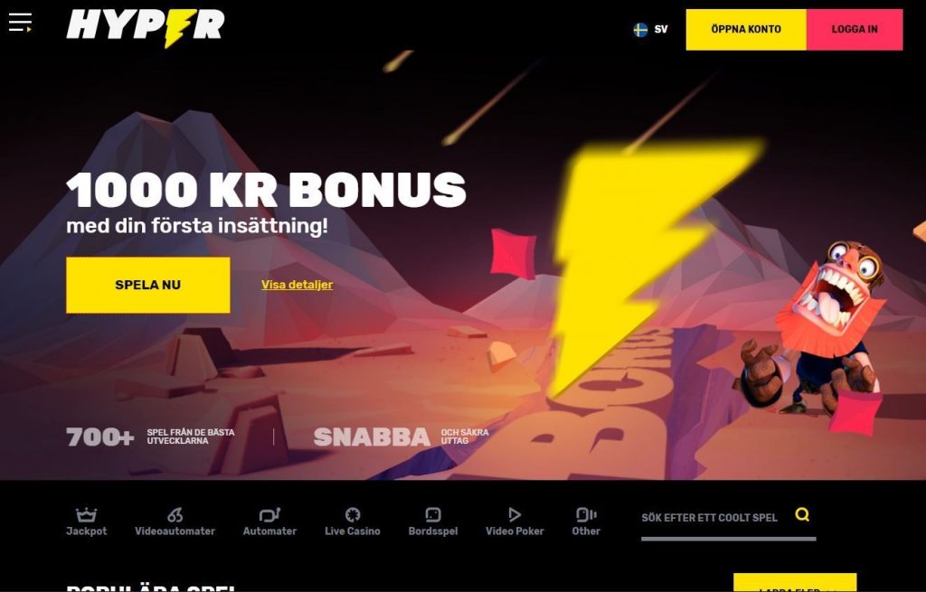 Hyper Casino skÀrmdump