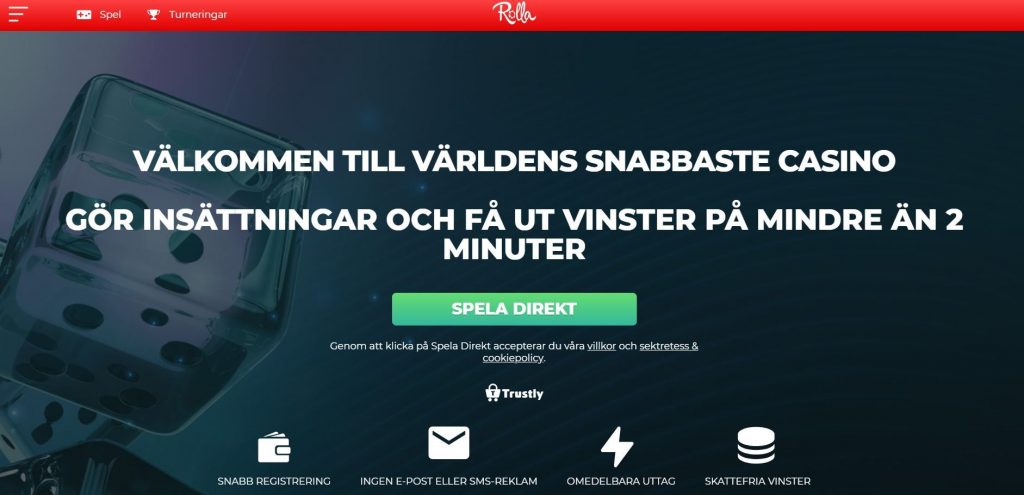 Rolla Casino Hemskärmbild