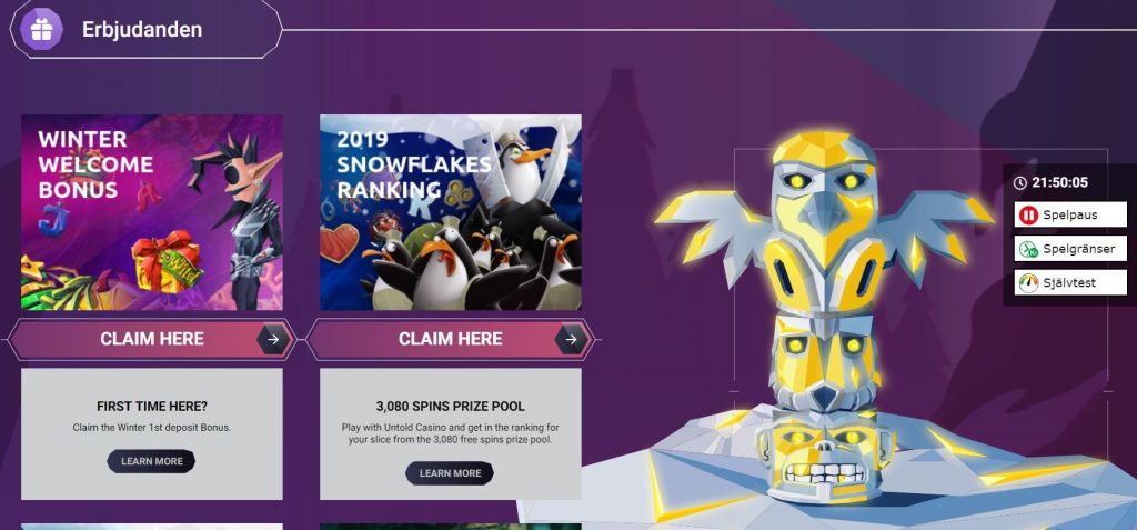 Untold Casino Bonus