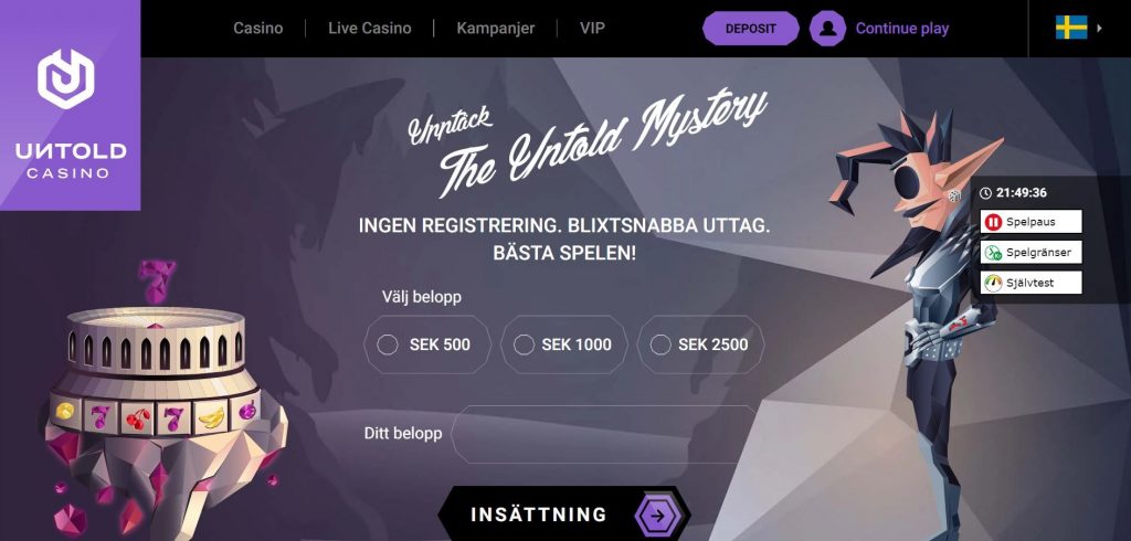 Untold Casino Hemsida