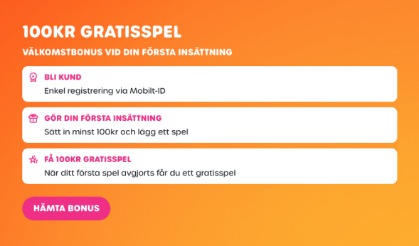 lyllo casino odds - 100 kr för gratis spel på odds